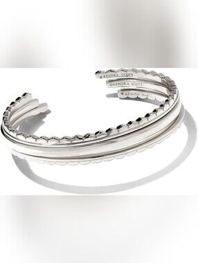Kendra Scott Quinn Cuff Bracelet Set of 3 in Silver